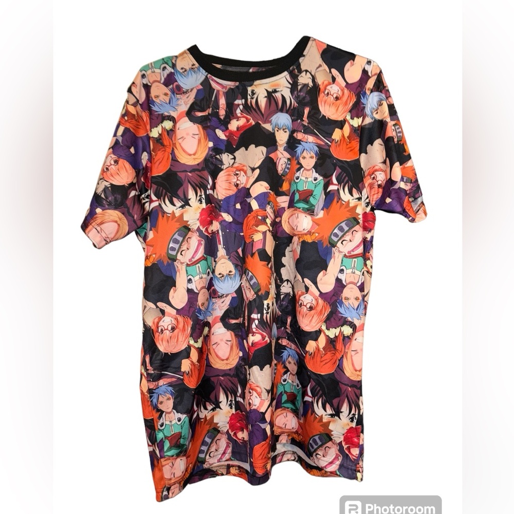 Fresh Prints Tokyo Naruto All Over Print Graphic Short Sleeve T-shirt  Large